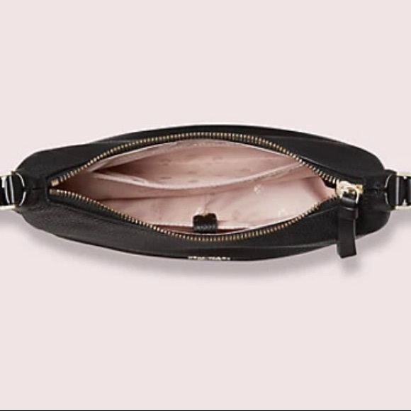 SOLD! NWT Kate Spade Medium Cross Body Black Pebble Leather - Picture 5 of 6